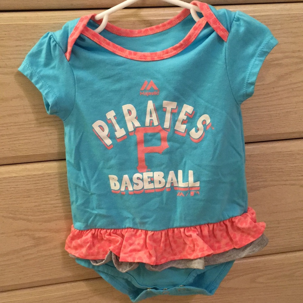 Pirates baseball onesie
